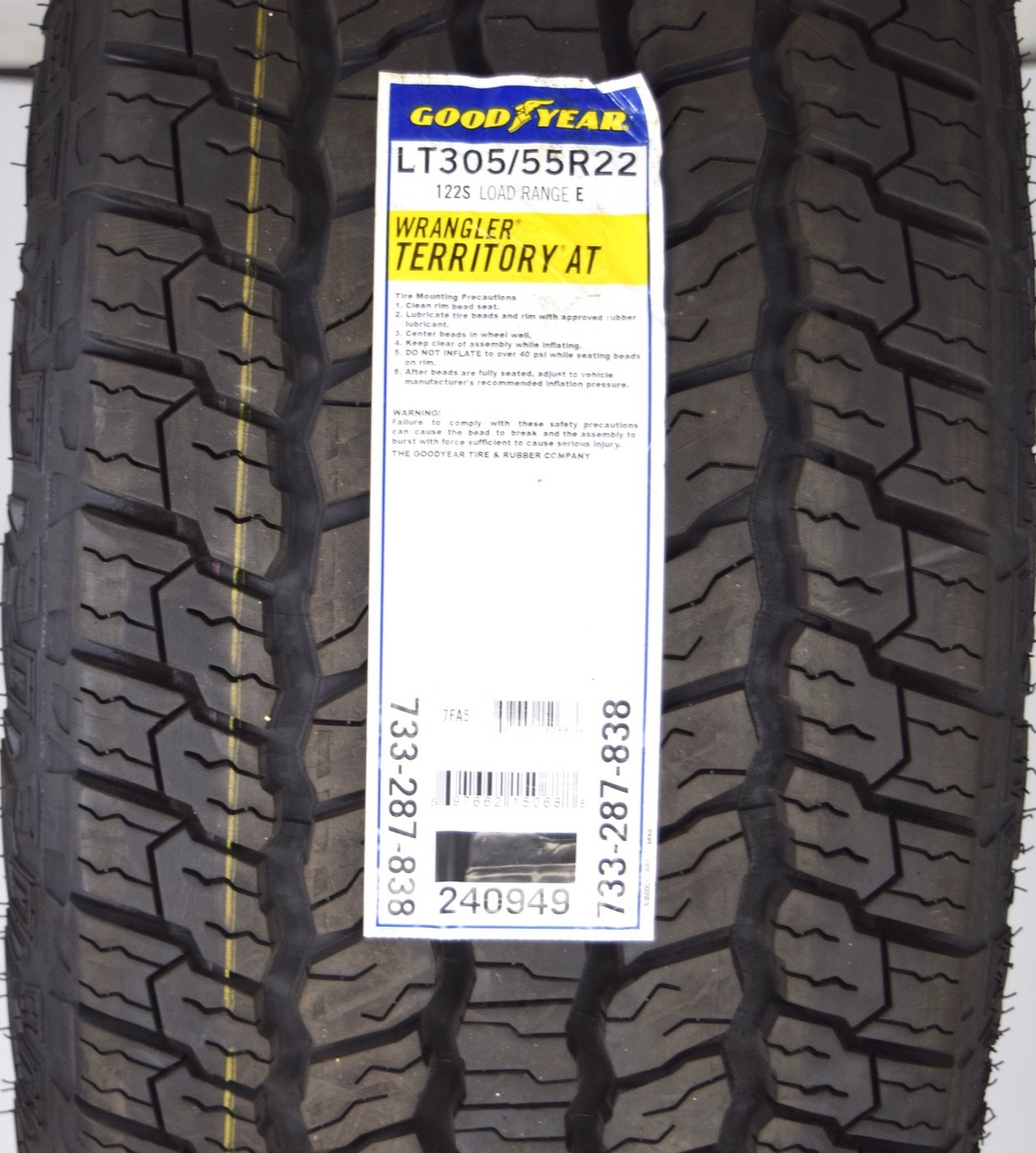 22" Gloss Black Hummer EV HEV 2500 OEM 8x165 Wheels Rims Tires Goodyear 14094