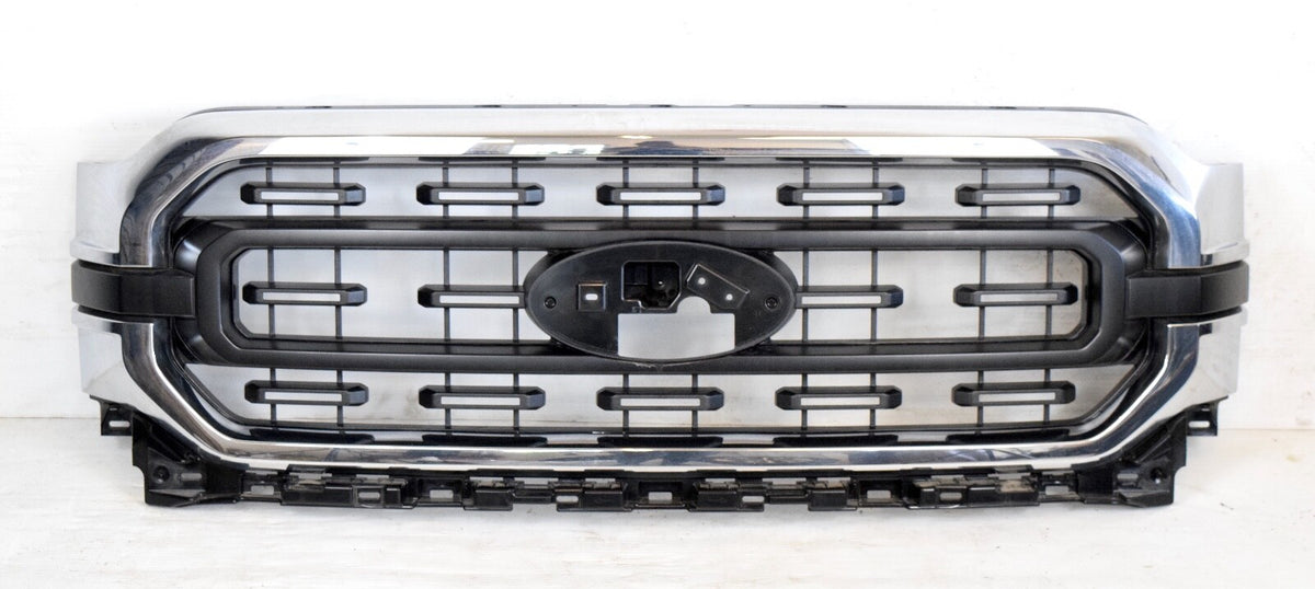 Original OEM OE New Take Off Grille XLT CHROME Fits 2021-2022-2023 Ford F150