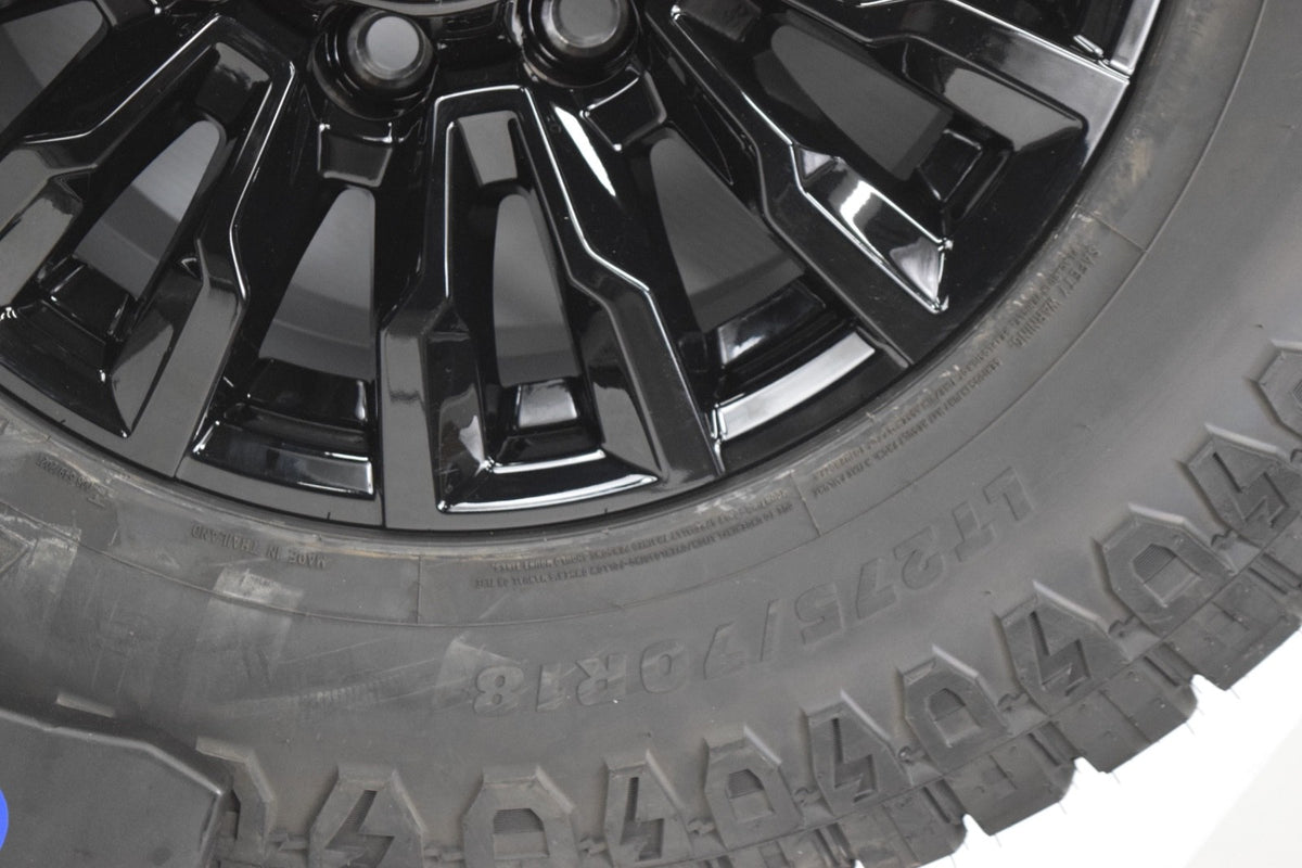 4 NEW 18” OEM ALASKAN Gloss Black Wheels Rims Chevy Silverado 2500 3500 R/T