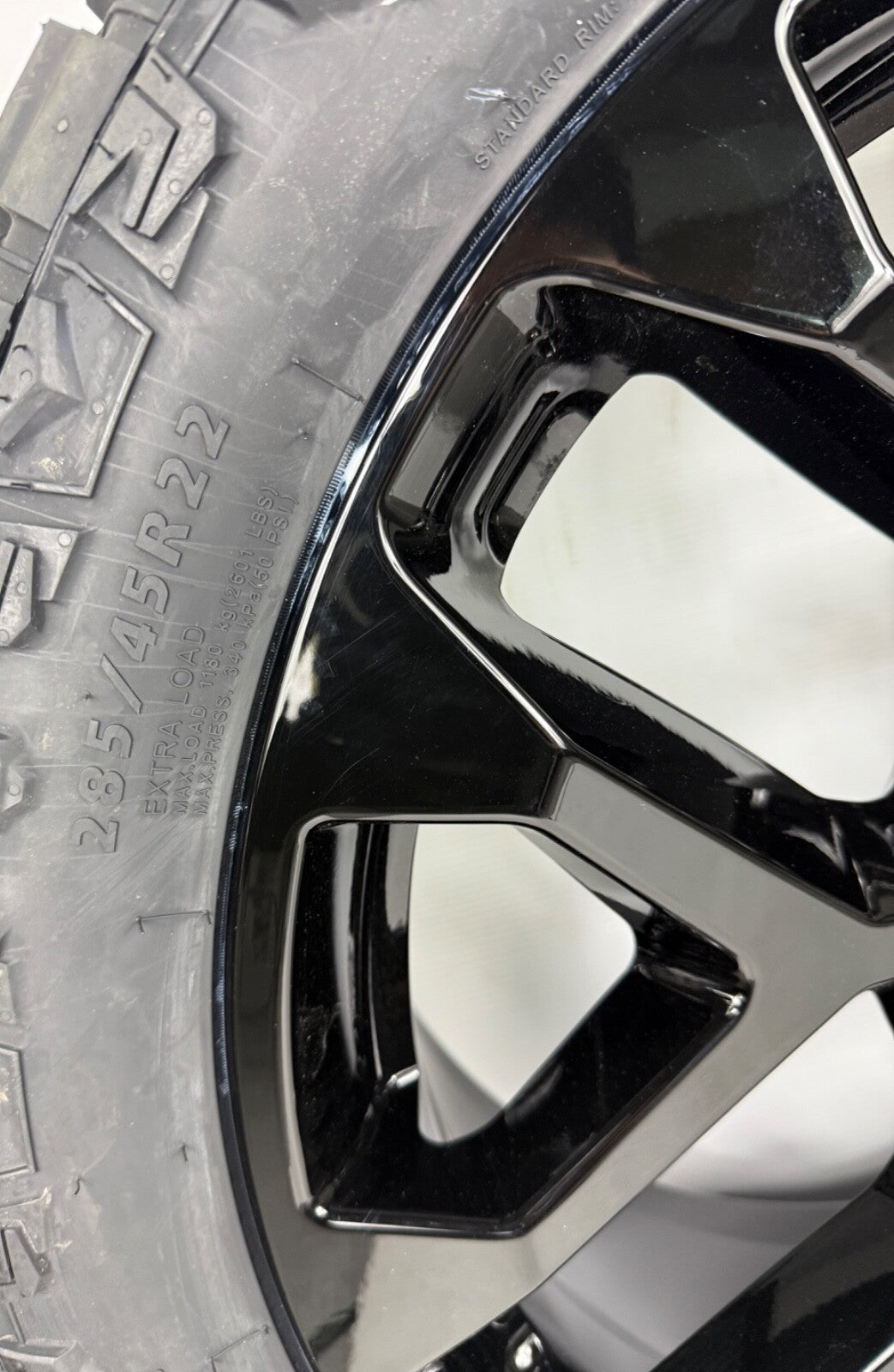 22" Chevy Silverado Tahoe Replica Gloss Black Snowflake Wheels Rims Tires R/T