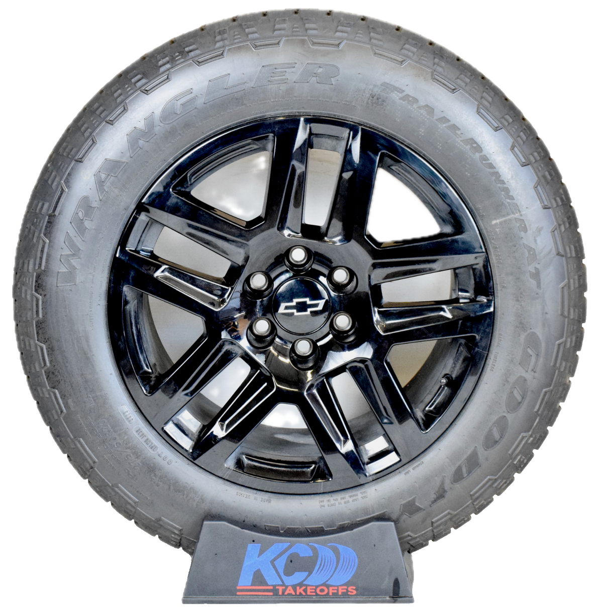 20" NEW CHEVY SILVERADO BLACK OEM TRAILBOSS WHEELS RIMS TIRES USED