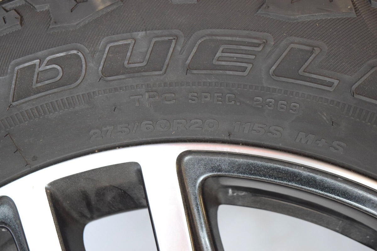 20" GMC Sierra Yukon AT4 Black/Machined Chevy Silverado OEM wheels rims tires 26