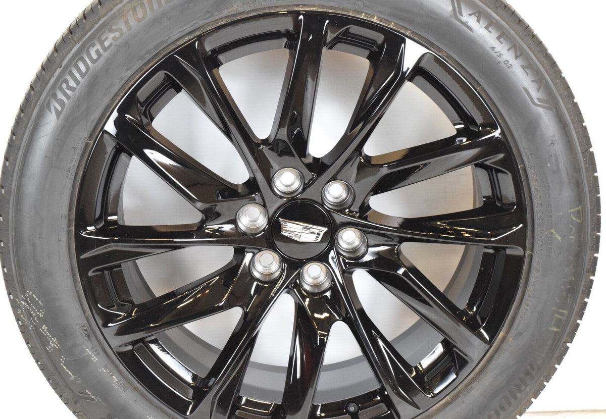 22" NEW CADILLAC ESCALADE Glossy BLACK ONYX REPLICA Wheels Rims Tires