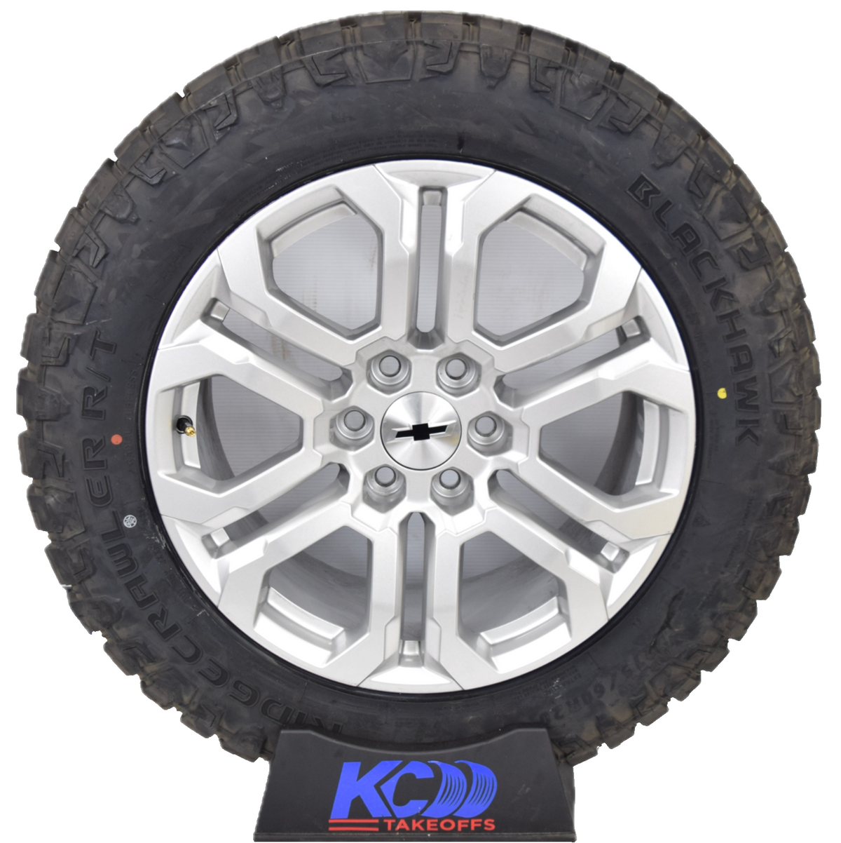 20" NEW Chevy Silverado Tahoe Silver OEM wheels rims tires 275/60R20