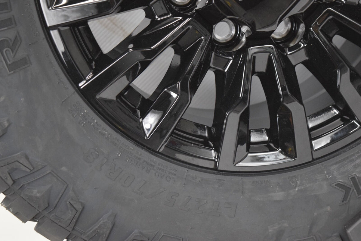 4 NEW 18” OEM  ALASKAN Gloss Black Wheels Rims GMC  Sierra 2500 3500 2025