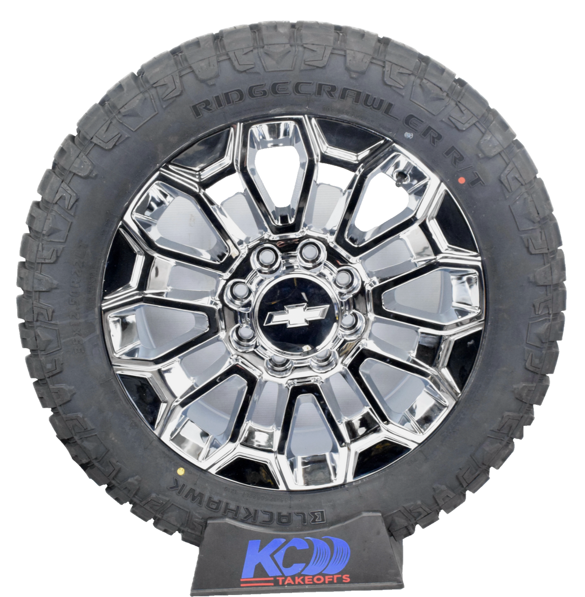 4 NEW 22” REPLICA Chrome Chevy Silverado 2500 3500 Wheels Rims Tires R/T 35"