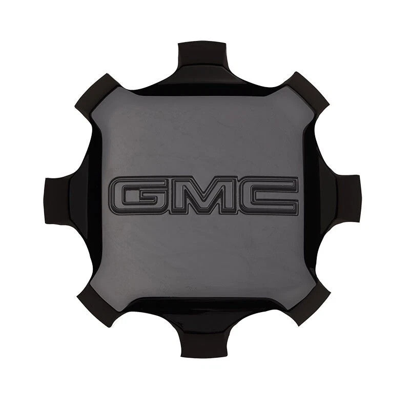 NEW GMC Sierra 2500 3500 Gloss Black OEM Center Cap 84465268 Set of 4