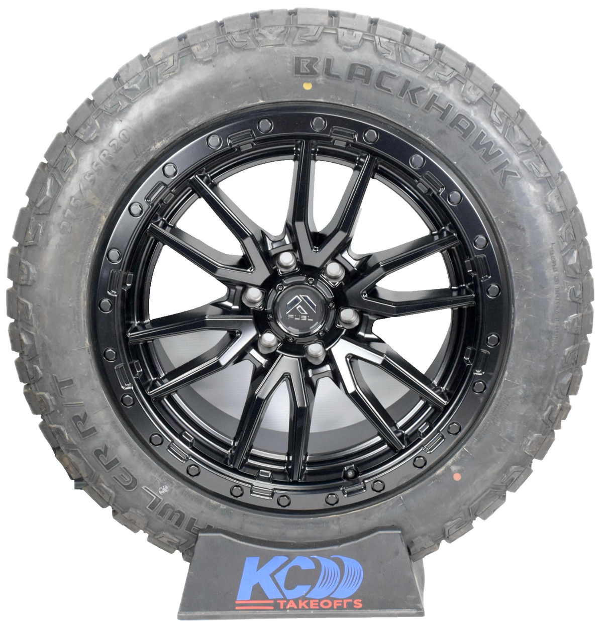 20" Ford F150 Fuel D679 Rebel Black Wheels Rims Tires 275/55R20 RT 6x135