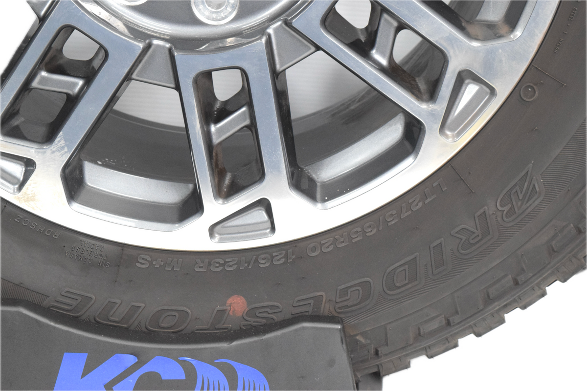 20" F250 F350 Super Duty limited Platnium OEM Polished Gray  rims wheels tires