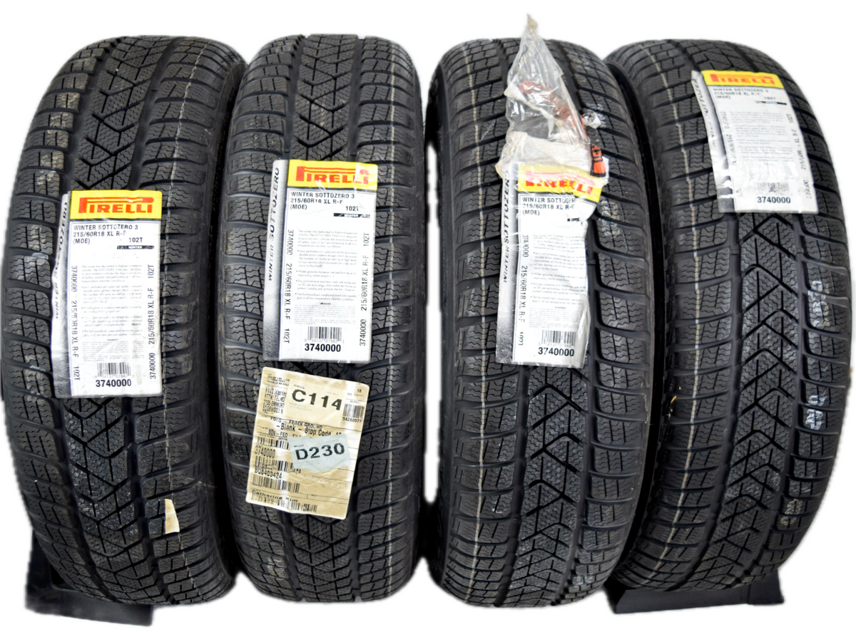 4  NEW Pirelli Winter Sottozero 3 Run Flat MOE 215/60/18 102T Winter Tires