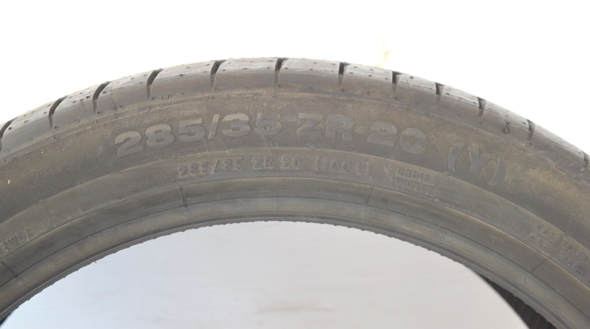 (1) Continental ContiContact Sport 285/35ZR20 100Y Max Performance Summer Tire