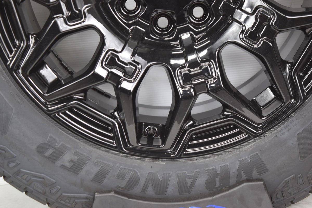 22" Gloss Black Hummer EV HEV 2500 OEM 8x165 Wheels Rims Tires Goodyear 14094