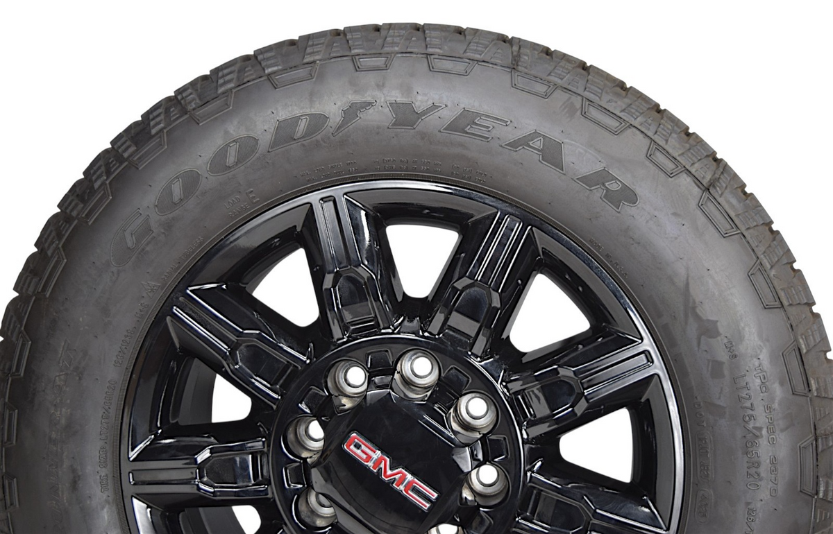 20" GMC Sierra AT4 Denali Chevy 2500 3500 HD Black OEM Wheels Tires Rims