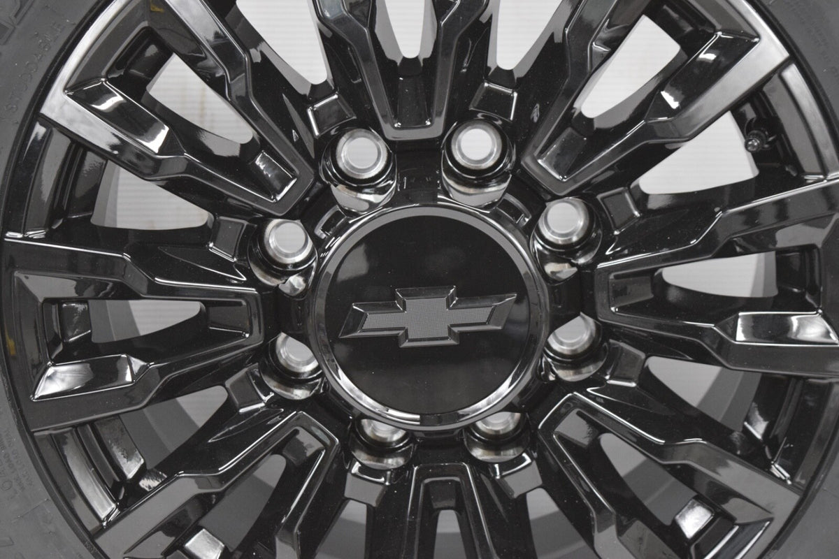 4 NEW 18” OEM  ALASKAN Gloss Black Wheels Rims Chevy Silverado 2500 3500 2025