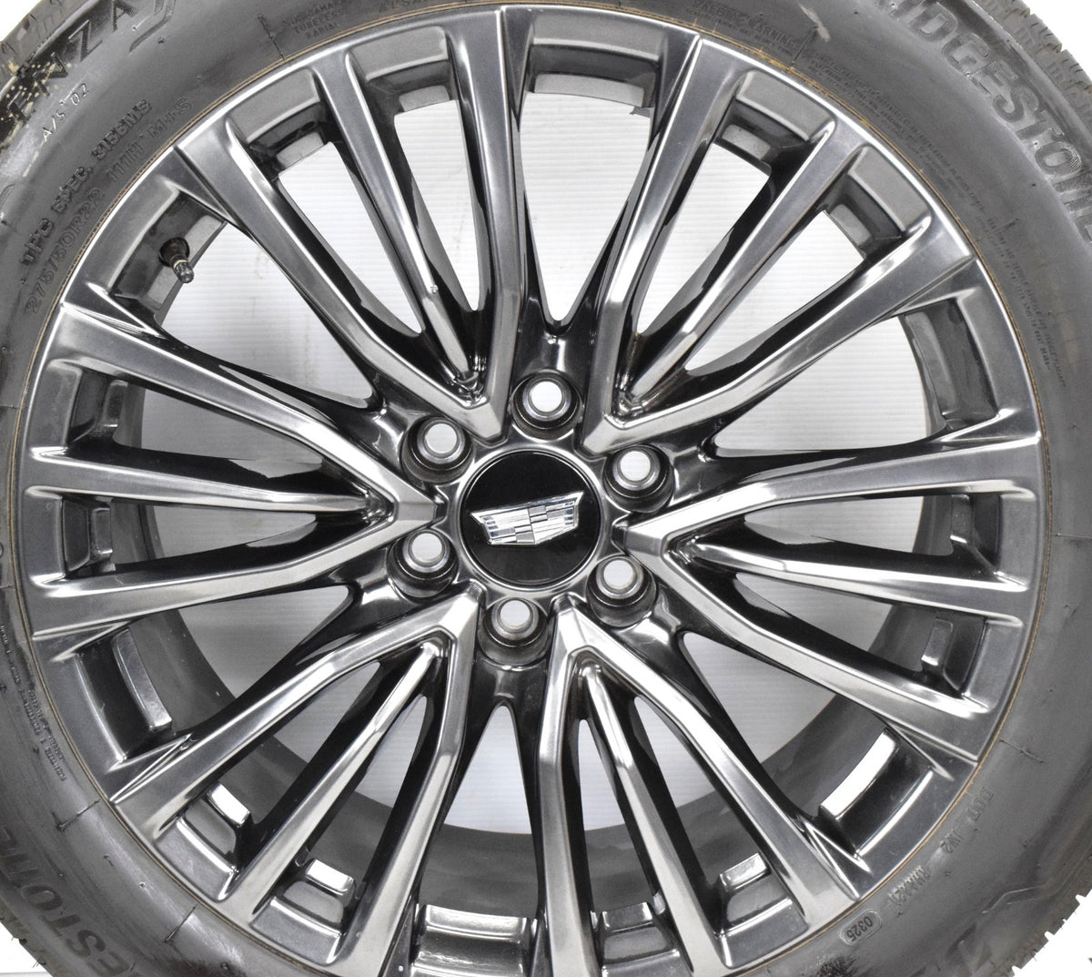 22" NEW CADILLAC ESCALADE V Glossy Grey OEM Takeoffs Wheels Rims Tires 2025