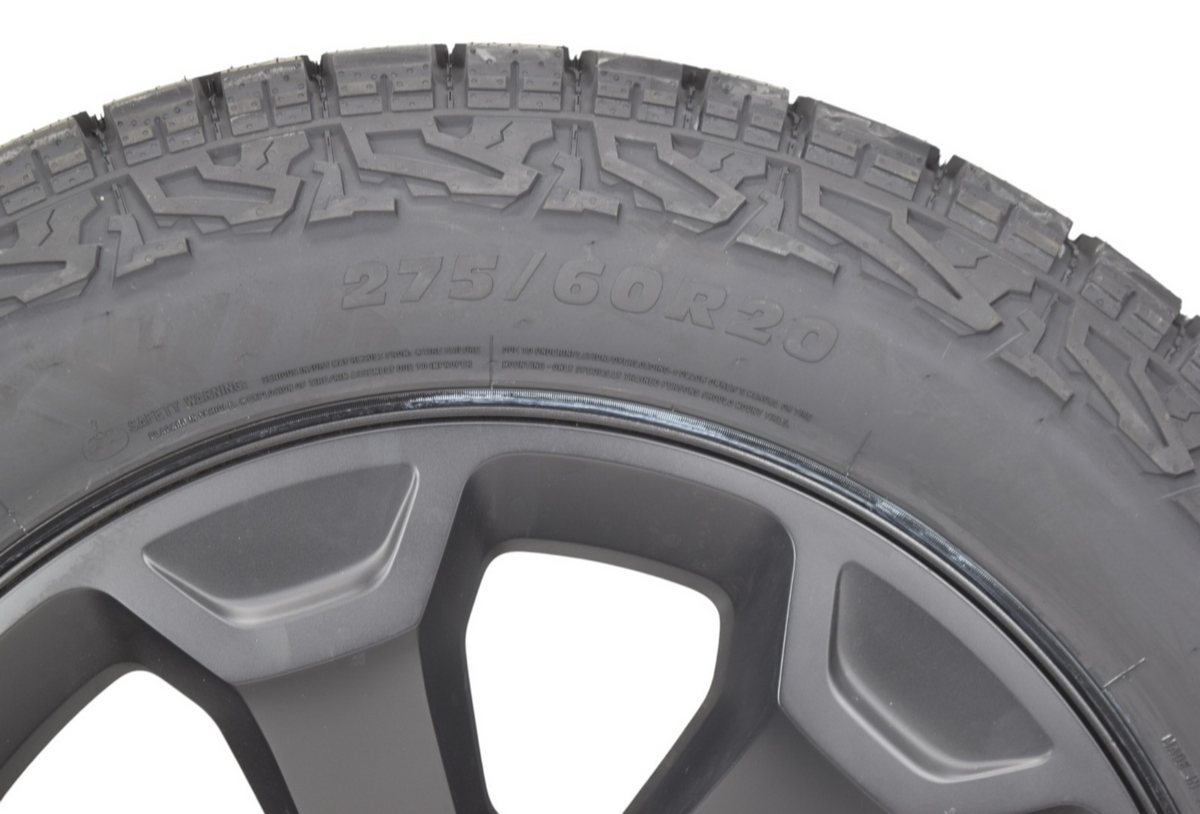 20" OEM Dodge Ram 1500 Laramie Black Clad Wheels Rims Tires 275/60R20 Set of 4 P
