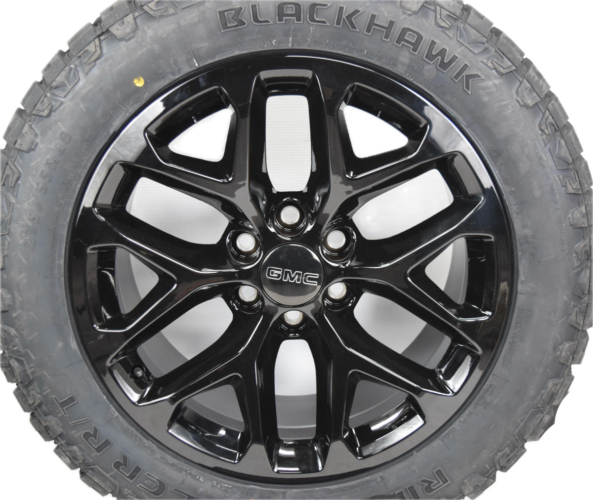 20" Gmc Sierra Yukon Replica Gloss Black Snowflake Wheels Rims Tires R/T