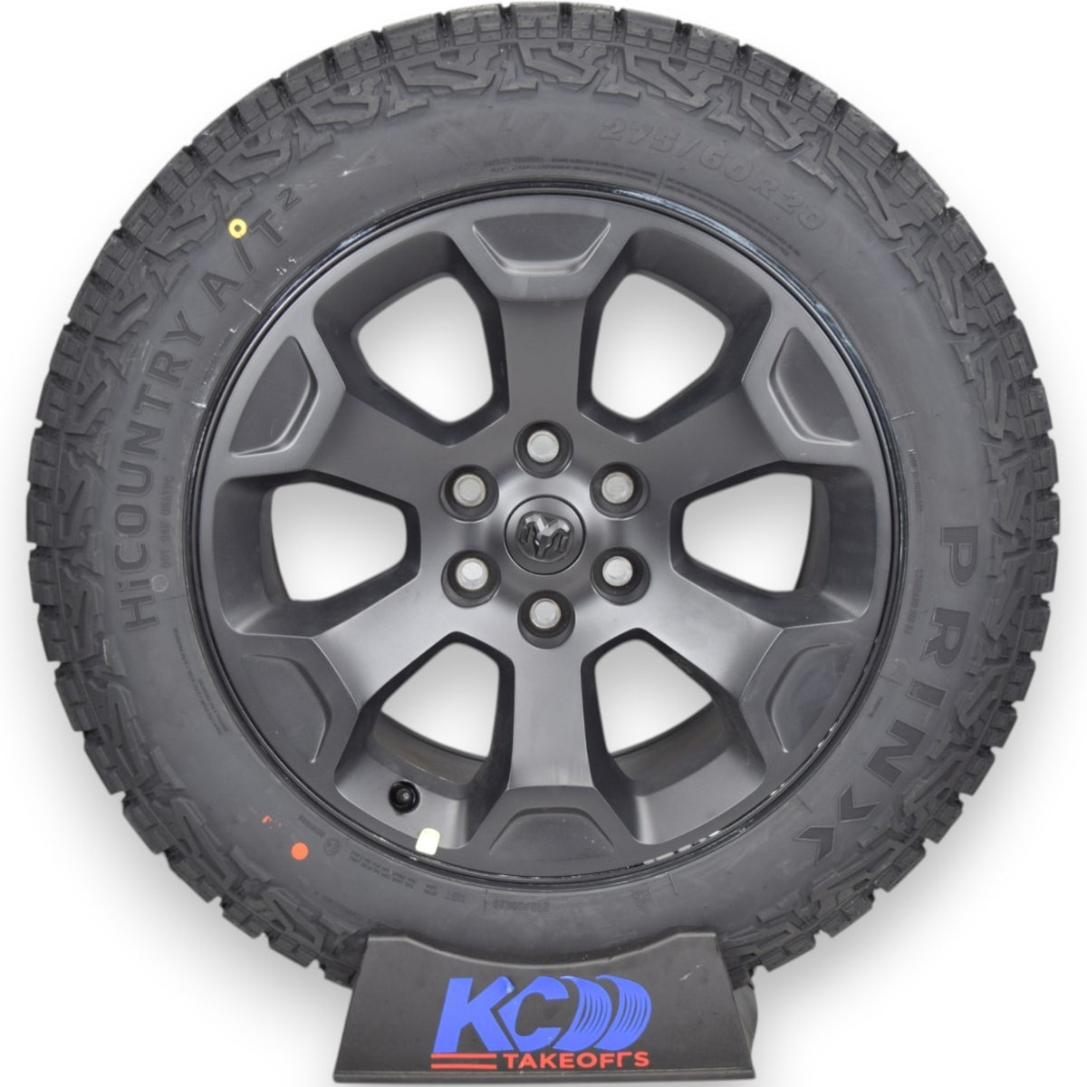 20" OEM Dodge Ram 1500 Laramie Black Clad Wheels Rims Tires 275/60R20 Set of 4 P