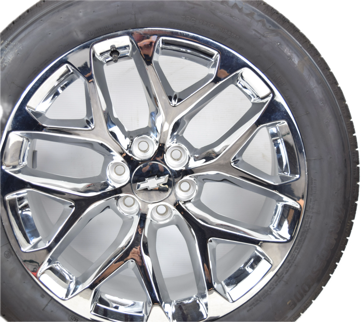 22" Chevy Silverado Tahoe Factory OEM Chrome  Snowflake Wheels Rims Tires 9948