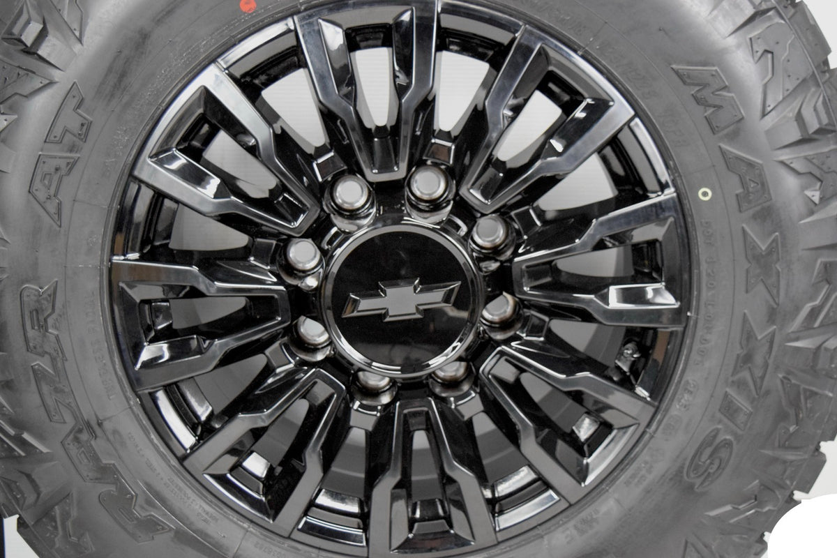 4 NEW 18” OEM  ALASKAN Gloss Black Wheels Rims Chevy Silverado 2500 3500 2025 RA