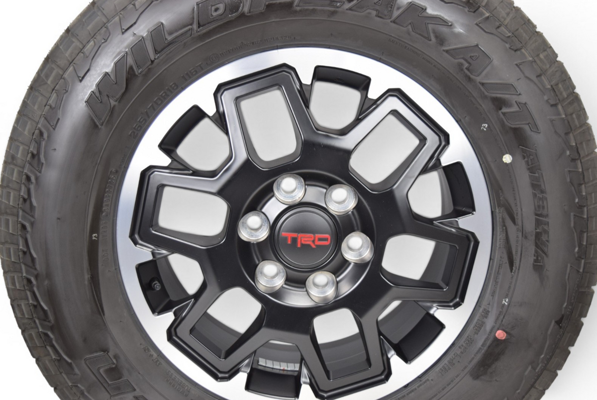 18" Toyota Tundra Sequoia 4Runner TRD OEM Black Wheels Rims Tires Falken AT