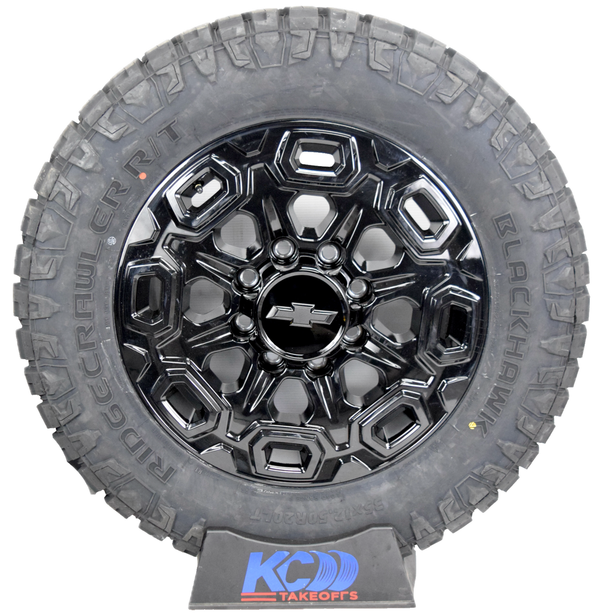 20" Chevy Silverado Gloss Black  2500 3500 OEM wheels rims tires 35x12.5R20 R/T