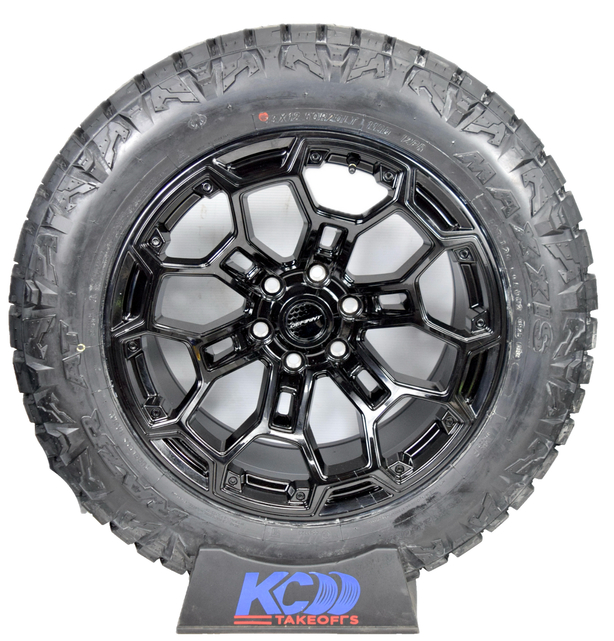 20" Black DEFIANT Chevy Silverado GMC Sierra Ram 1500 Wheels Rims Tires