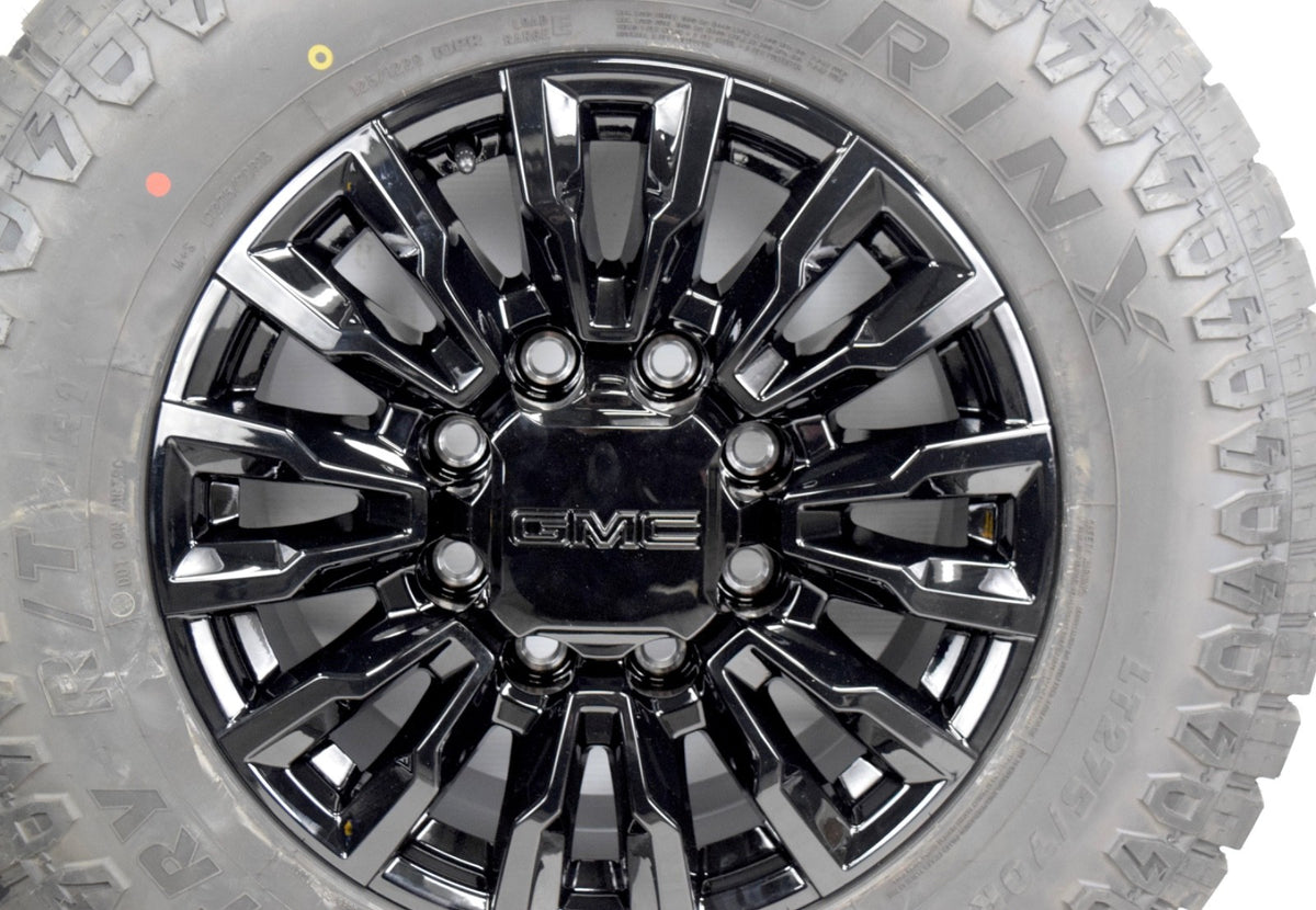 4 NEW 18” OEM  ALASKAN Gloss Black Wheels Rims GMC Sierra 2500 3500 2025 R/T