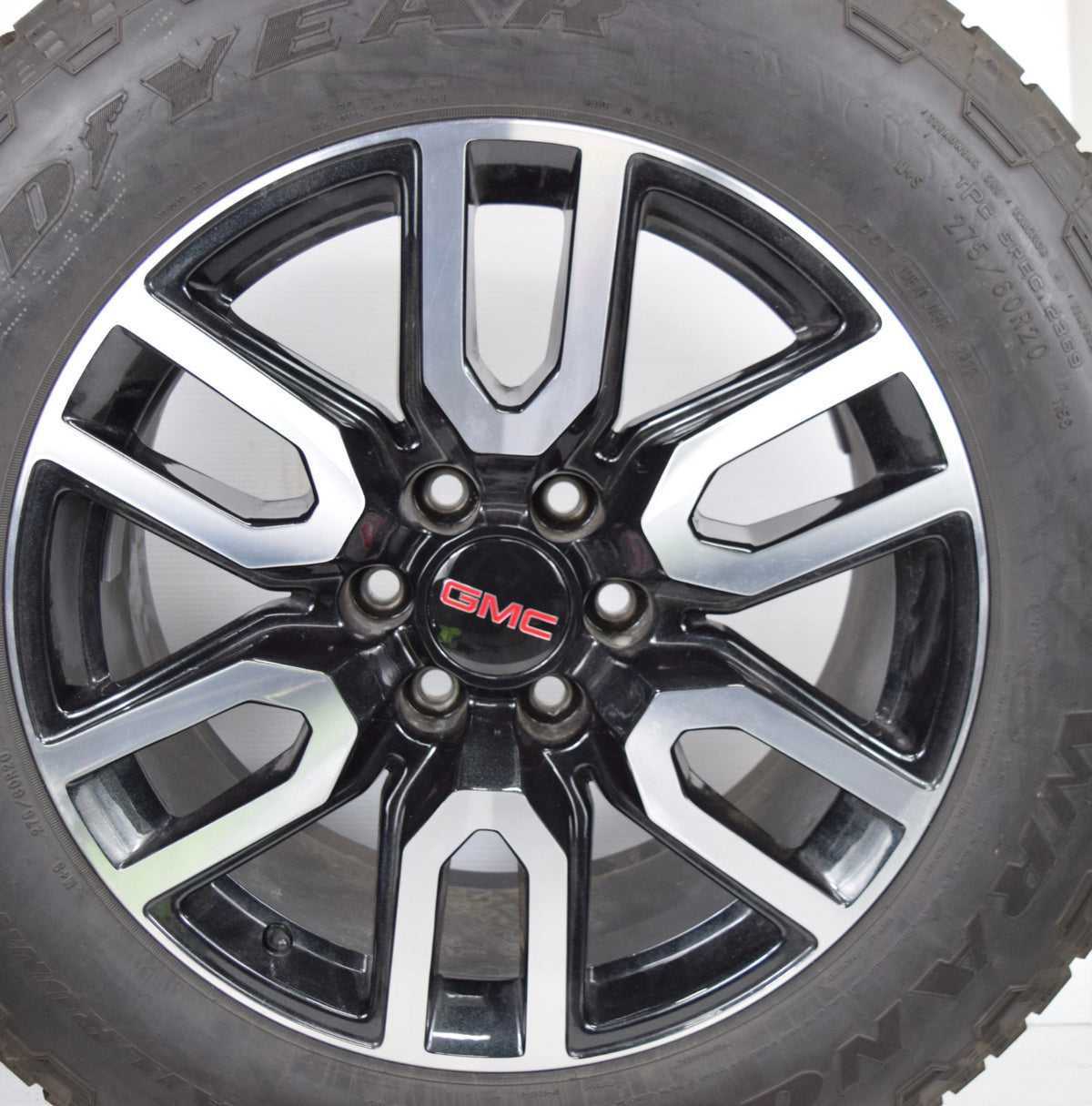 20" GMC Sierra Yukon AT4 Black/Machined Chevy Silverado OEM wheels rims tires GD