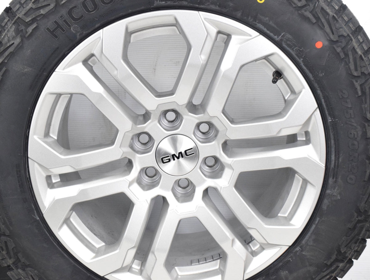 20" NEW GMC Sierra Yukon Silver OEM wheels rims tires Prinx A/T 275/60R20