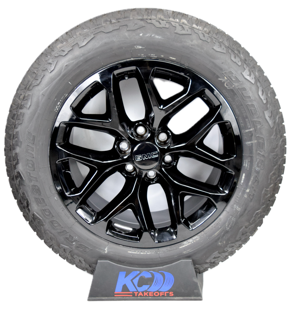 20" Chevy Silverado Tahoe Replica Gloss Black Snowflake Wheels Rims Tires A/T