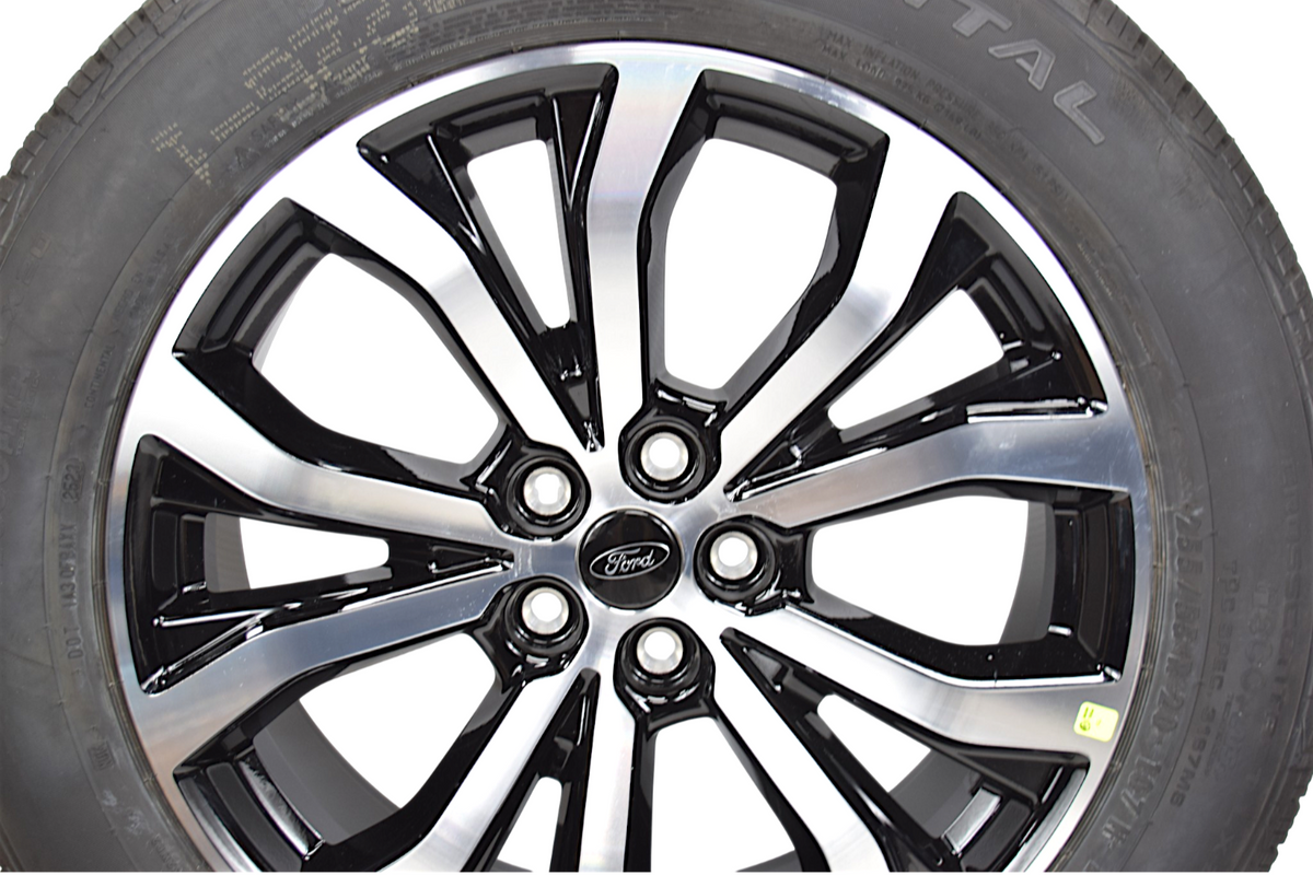 20" Ford Explorer OEM Gloss Black Machined Wheels Rims Tires 255/55R20 2011-2027