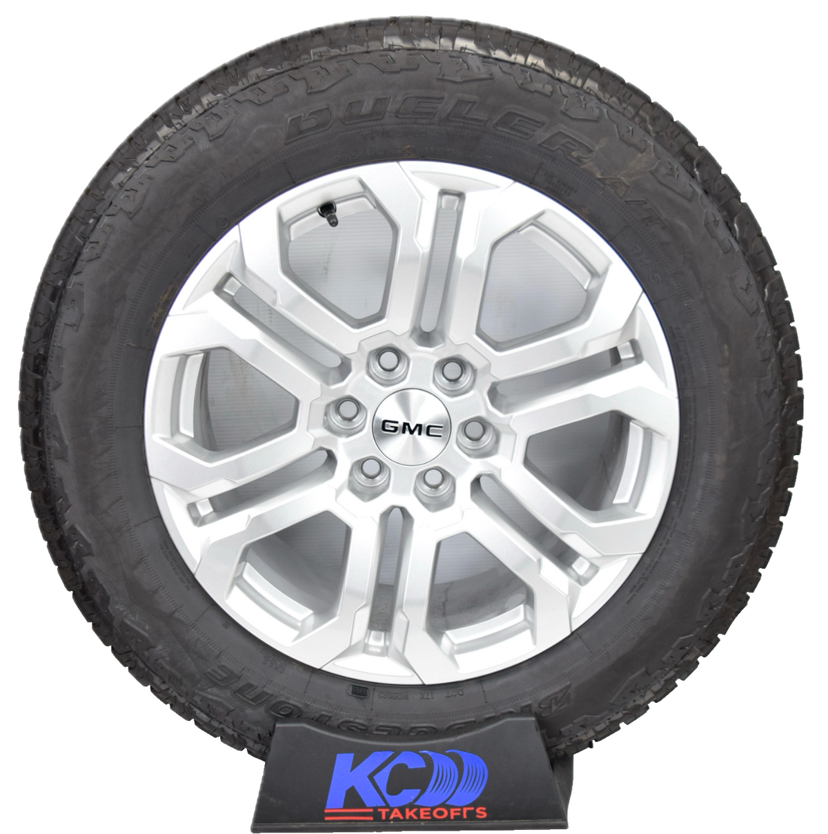 20" NEW Gmc Sierra Yukon Silver OEM wheels rims tires 275/60R20 Bridgestone