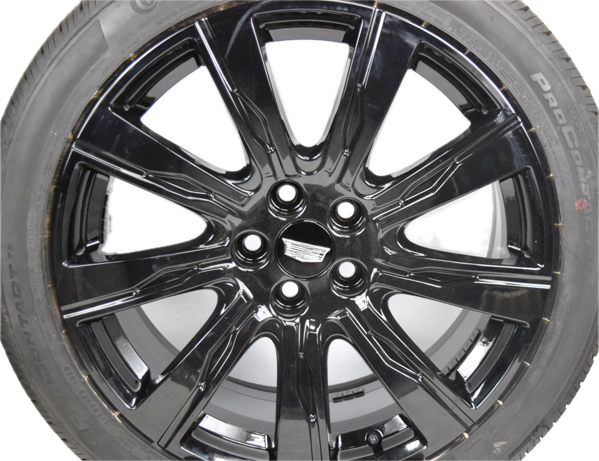 20" Cadillac XT4 Factory OEM Gloss Black Wheels Rims Tires Factory