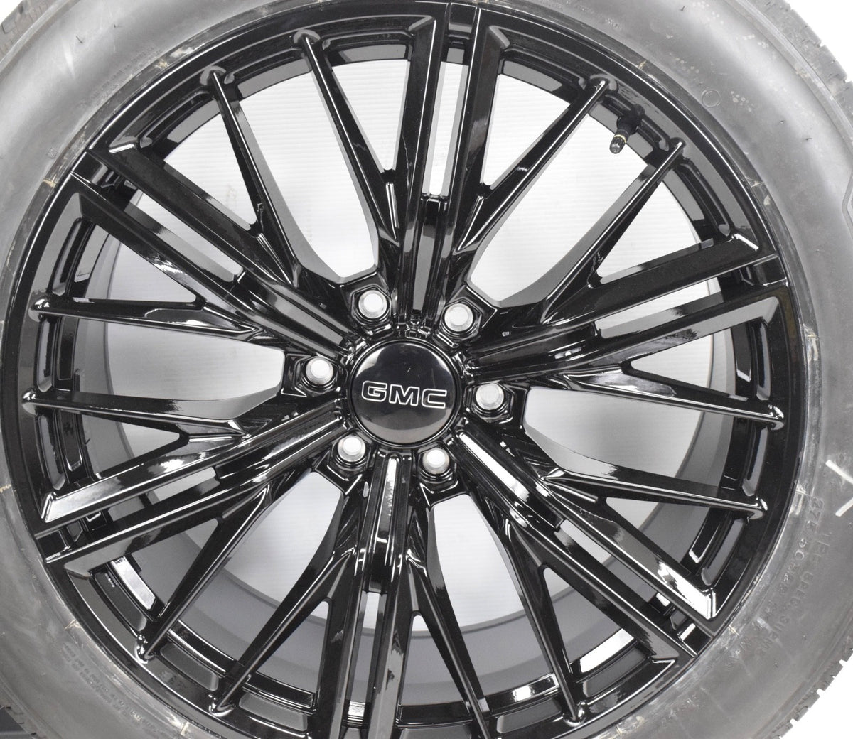 22" GMC Yukon ZL1 Style Replica Gloss Black Wheels Rims Tires W/TPMS