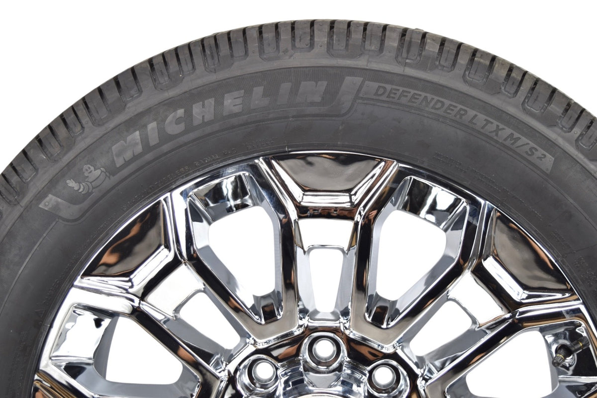 22” REPLICA Chrome GMC Sierra HD 2500 3500 Wheels Rims Tires 8x180 Michelin