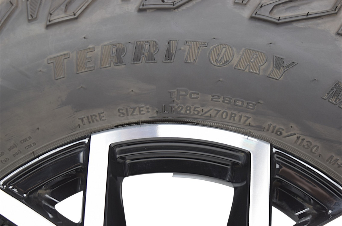 17” GMC Canyon Black Machined Factory OEM Wheels Rims Tires 2023-2027