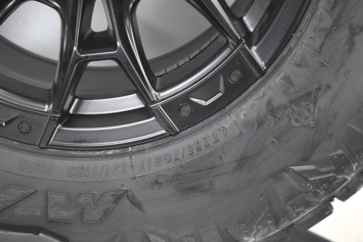 17" Ford F150 Expedition Satin Black Wheels Rim Tires LT285/70R17 33" Tire