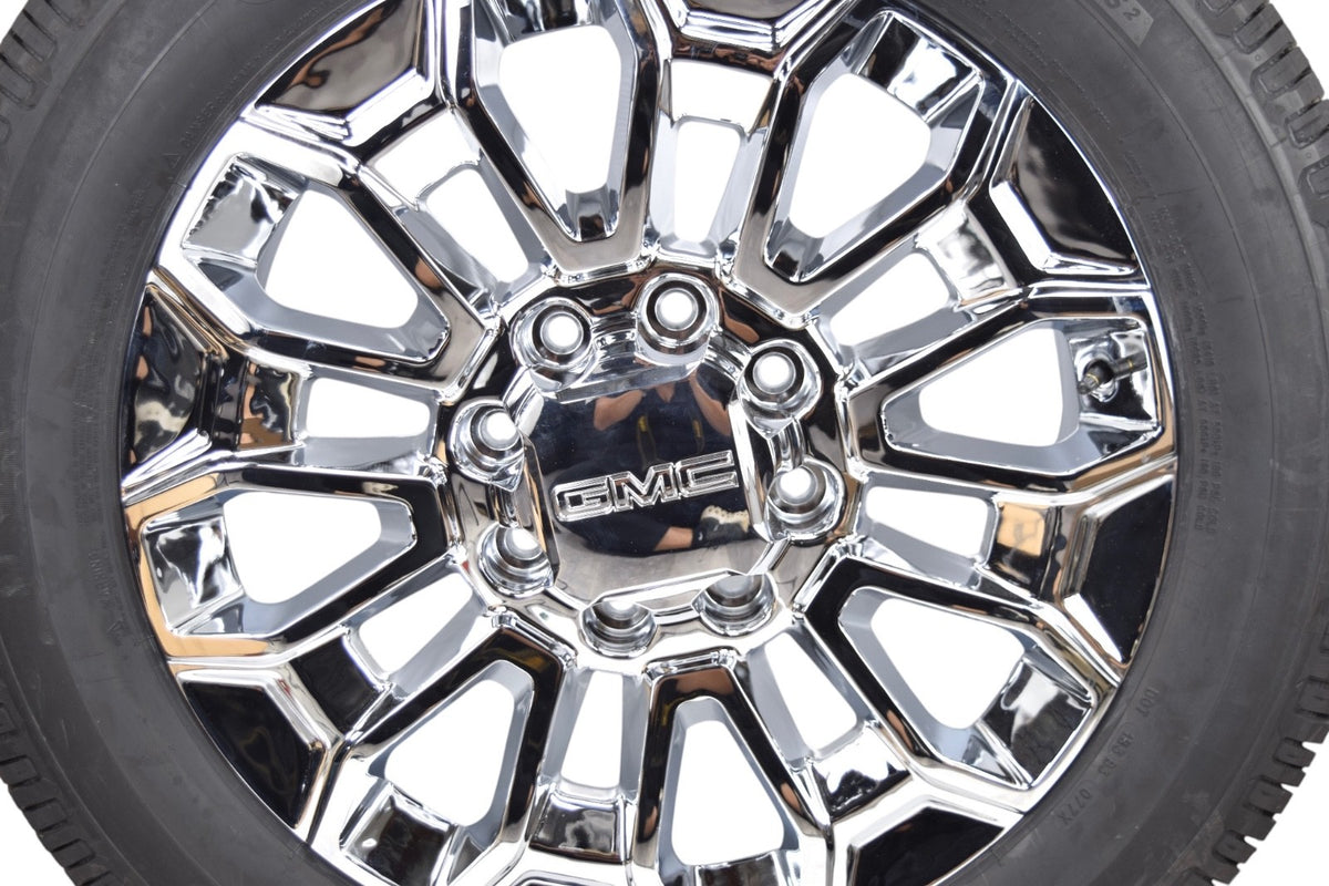 22” REPLICA Chrome GMC Sierra HD 2500 3500 Wheels Rims Tires 8x180 Michelin