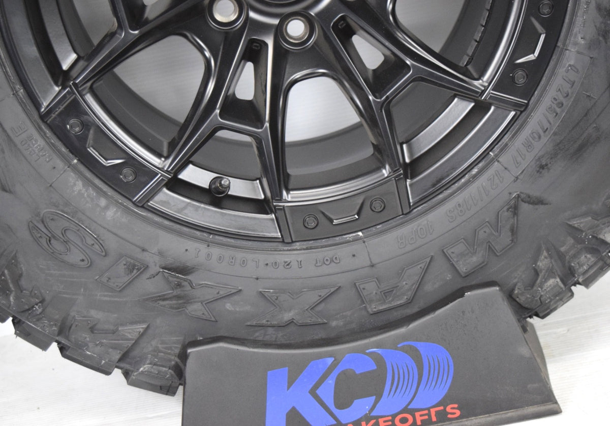 17" Ford F150 Expedition Satin Black Wheels Rim Tires LT285/70R17 33" Tire