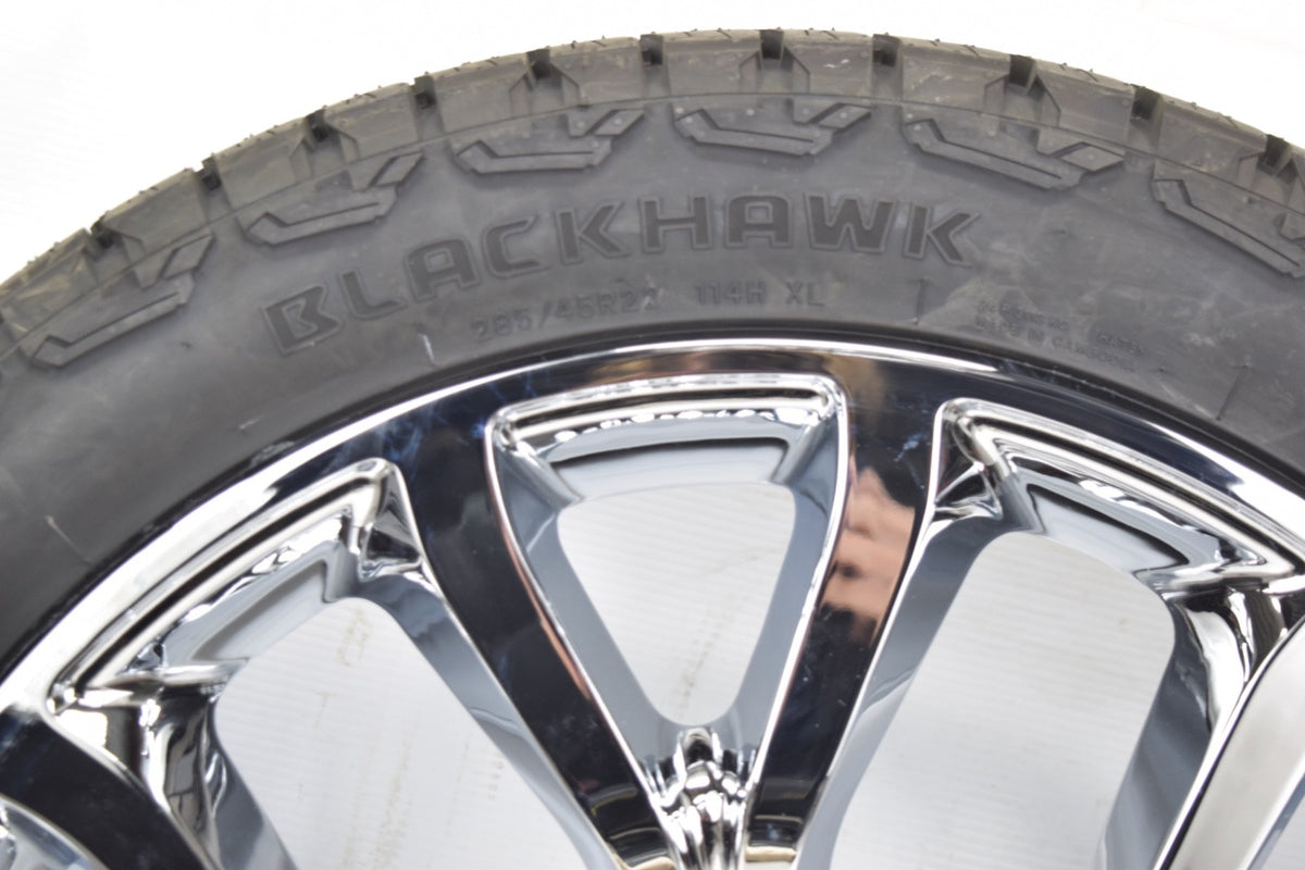 22" Ford F150 Replica Chrome Expedition Wheels Rims Tire F150 2004-2026 AT
