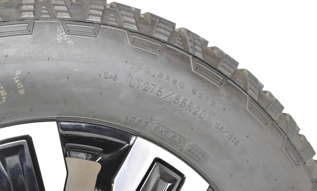 20" GMC Sierra DENALI ULTIMATE BLACK INSERT 2500 3500 OEM wheels rims tires 2025