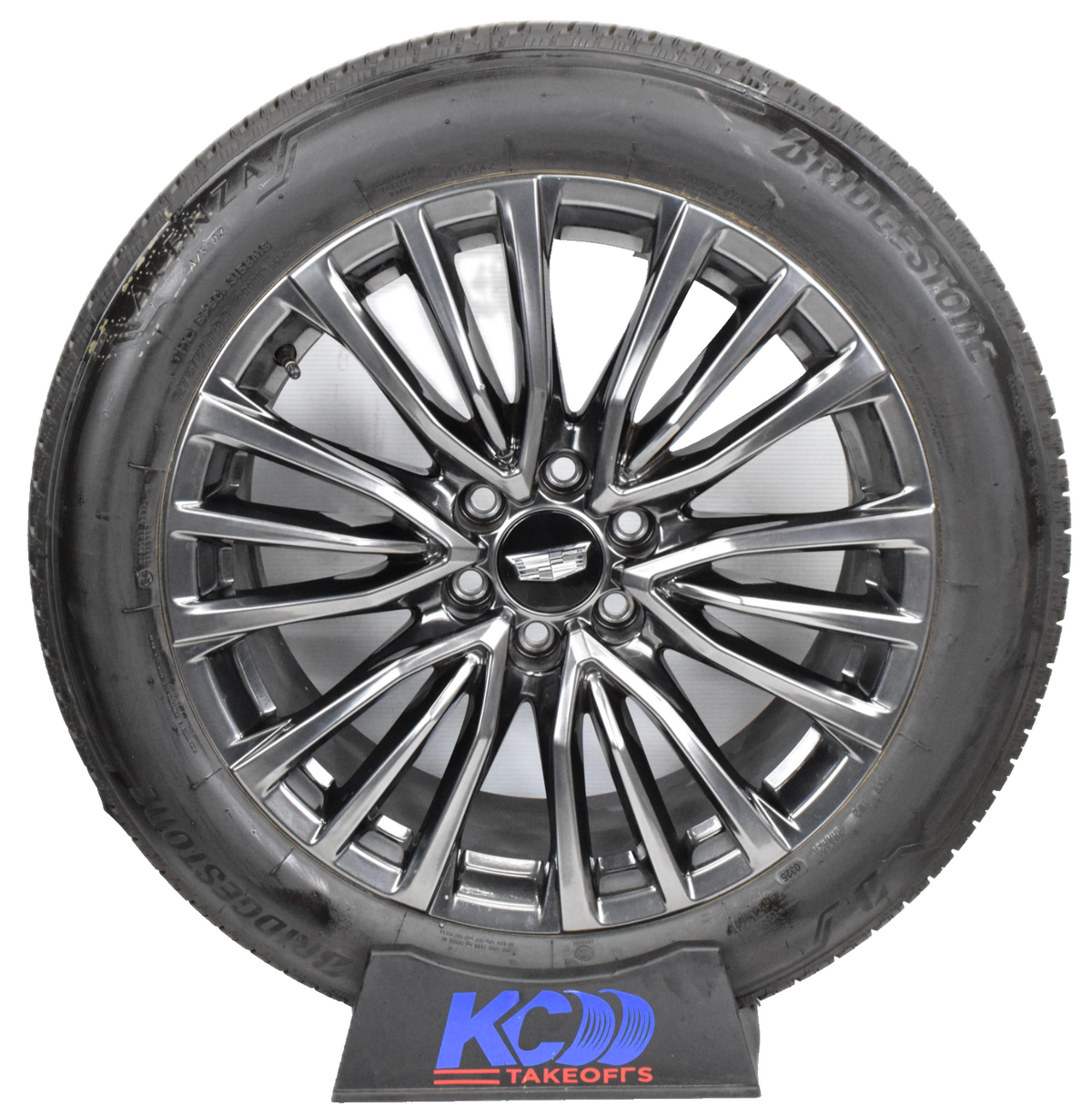 22" NEW CADILLAC ESCALADE V Glossy Grey OEM Takeoffs Wheels Rims Tires 2025