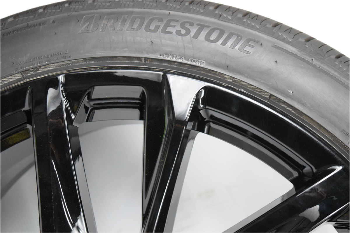 24" NEW GMC Sierra Yukon Glossy BLACK ONYX REPLICA Wheels Rims Tires