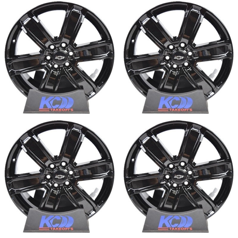 20" GMC Cadillac Chevrolet Traverse Acadia Denali Black OEM Wheels Rims Set 2025