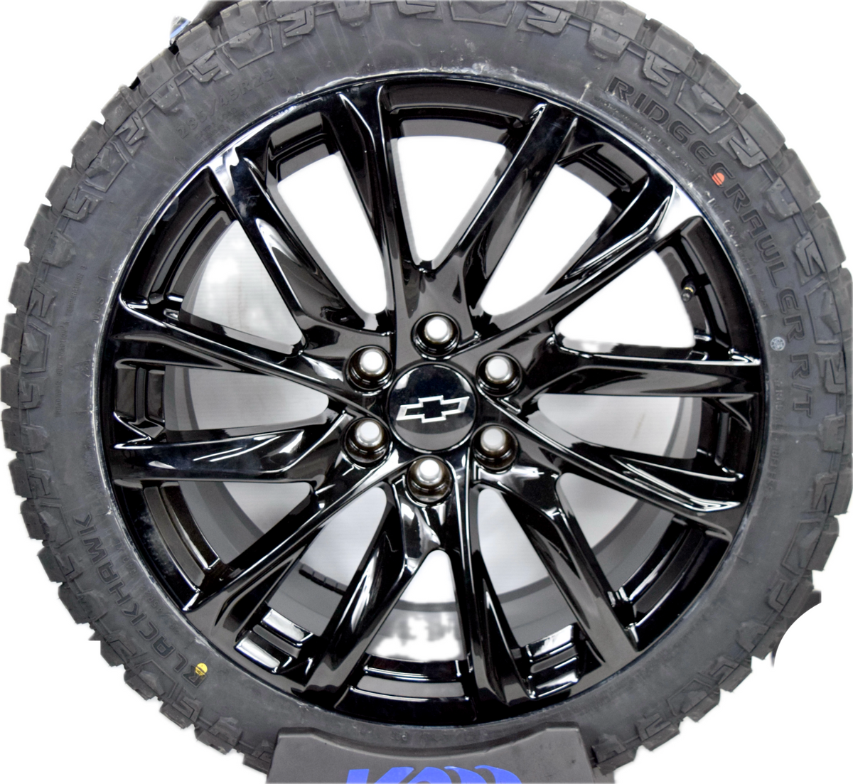 22" Chevy Silverado Tahoe Glossy BLACK ONYX REPLICA Wheels Rims Tires R/T