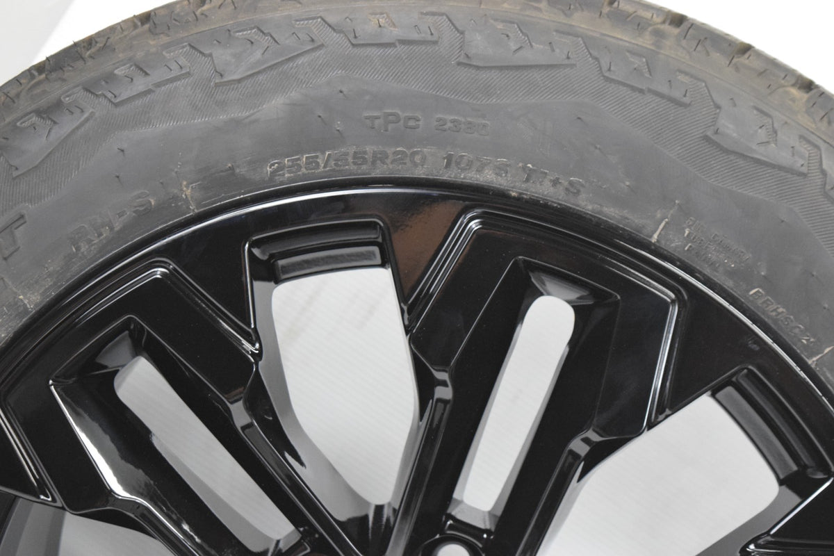20" 2024 Chevy Colorado Gloss Black REPLICA wheels rims tires 255/55R20 W/TPMS