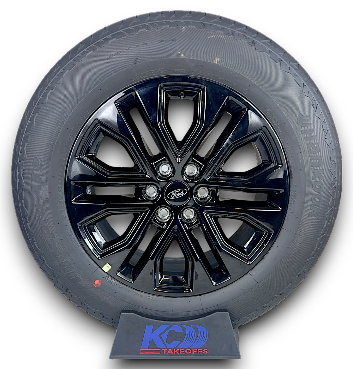 20" Ford F150 OEM Gloss Black Takeoff Wheels Rims Tires 275/60R20 Set of 4