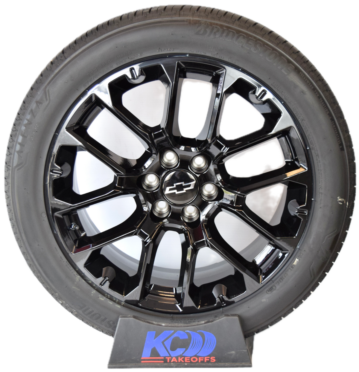 22" Chevy Silverado Tahoe Replica Gloss Black Wheels Rims Tires SRV
