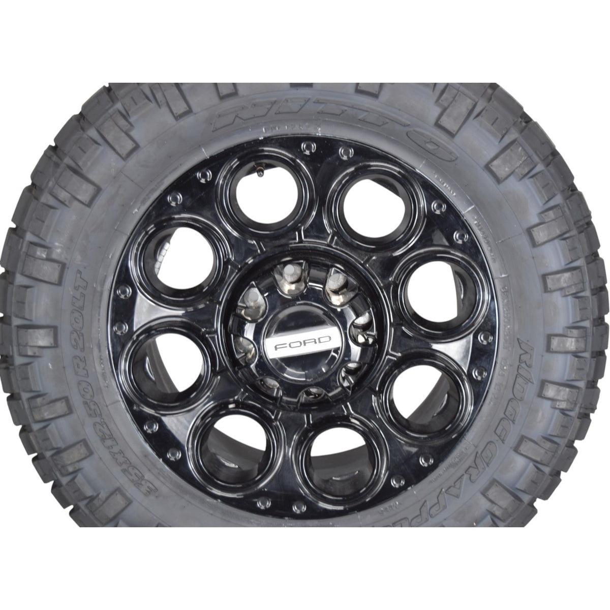 20" OEM Ford Super Duty F250 F350 Black Wheels Rims Tires 8x170 35" Nitto 2026
